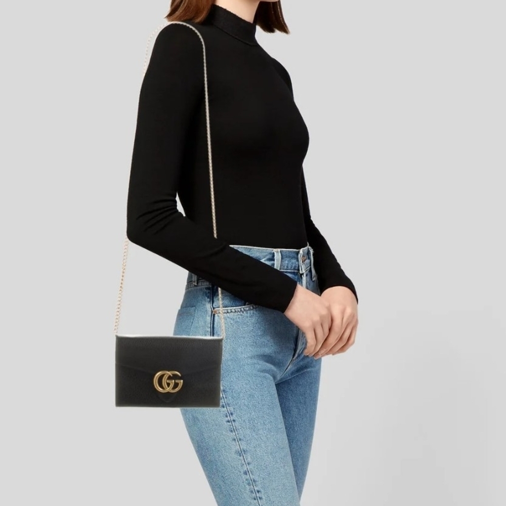 Authentic Black Gucci Bag